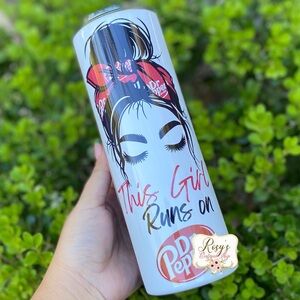 This Girl Runs on Dr Pepper 20oz Tumbler